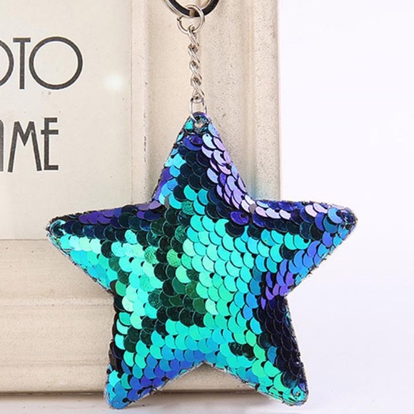 Keychains Star Sequins - Picture 4 of 4